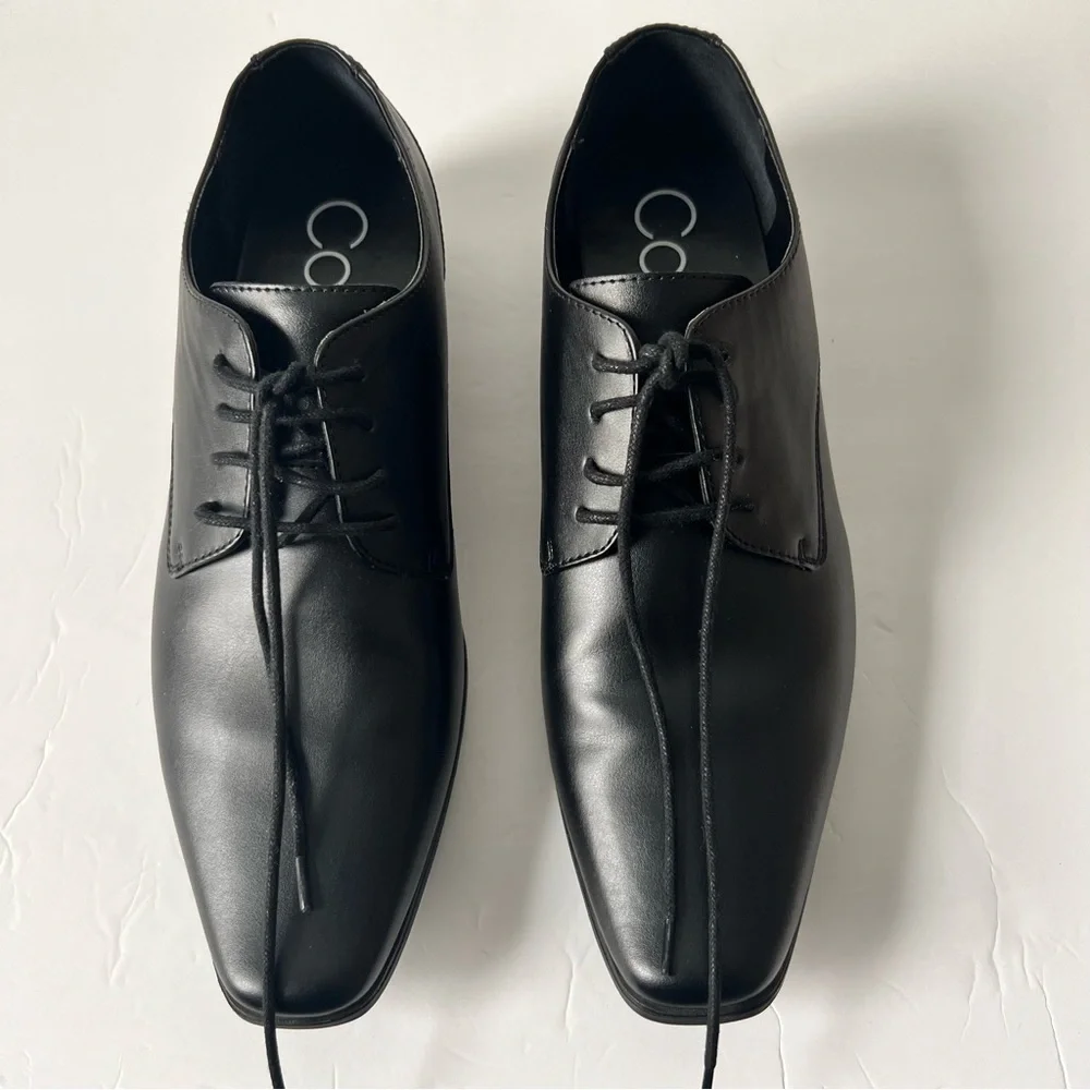 Calvin Klein Brodie Oxford Classic Men Dress Shoe, Size 13M,‎ Black, Like New